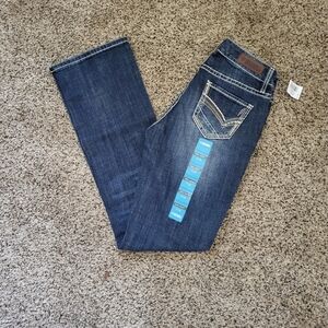 Stylish Dark Blue Bootcut Jeans